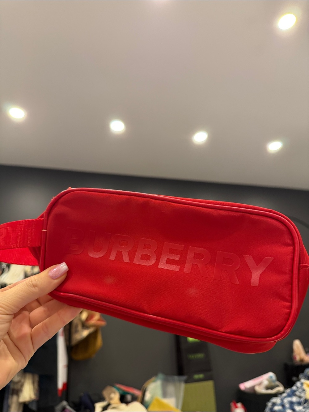 Burberry red pouch